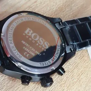 Hugo Boss Men’s Chronograph Quartz Stainless Steel Strap Black Watch 1513578