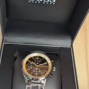 Hugo Boss Men’s Chronograph Quartz Stainless Steel Strap Black Watch 1513578