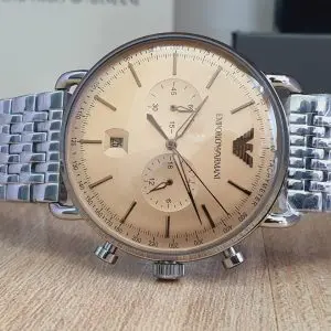 Emporio Armani Men's Quartz Analog Display Stainless Steel Strap Watch AR11239