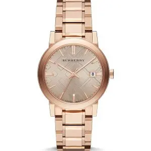 Burberry Unisex Swiss Made Gold-Tone Stainless Steel Watch 38mm BU9034