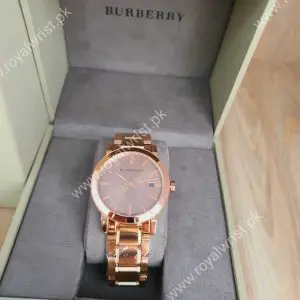 Burberry Women's Swiss Made Stainless Steel Brown Dial 38mm Watch BU9005