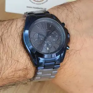 Michael Kors Men’s Chronograph Quartz Stainless Steel Blue Dial 42mm Watch MK6248
