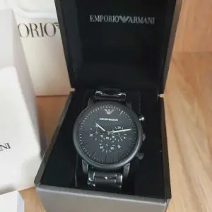 Emporio Armani Men’s Quartz Stainless Steel Black Dial 46mm Watch AR1895