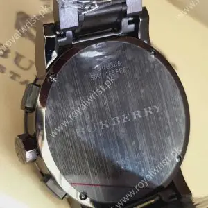 BURBERRY Men’s Swiss made Stainless Steel Blue Dial 42mm Watch BU9365