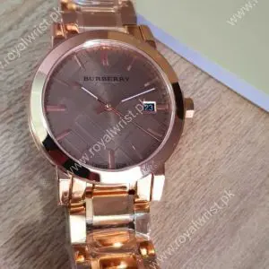 Burberry Women's Swiss Made Stainless Steel Brown Dial 38mm Watch BU9005