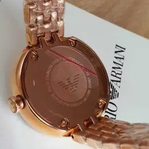 Emporio Armani Women’s Analog Stainless Steel Mother of Pearl Dial 30mm Watch AR11355