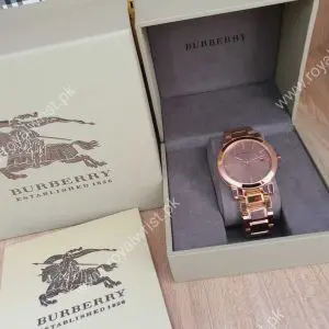 Burberry Women's Swiss Made Stainless Steel Brown Dial 38mm Watch BU9005