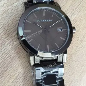 Burberry Men’s Swiss Made Stainless Steel Grey Dial 38mm Watch BU9007