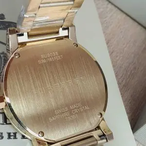Burberry Men’s Swiss Made Stainless Steel Gold Dial 38mm Watch BU9038