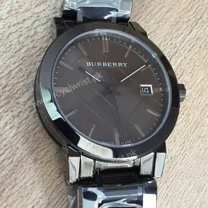 Burberry Men’s Swiss Made Stainless Steel Grey Dial 38mm Watch BU9007