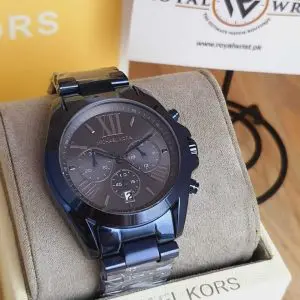 Michael Kors Men’s Chronograph Quartz Stainless Steel Blue Dial 42mm Watch MK6248