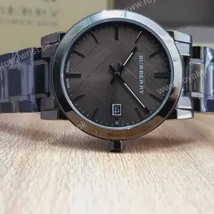 Burberry Men’s Swiss Made Stainless Steel Grey Dial 38mm Watch BU9007