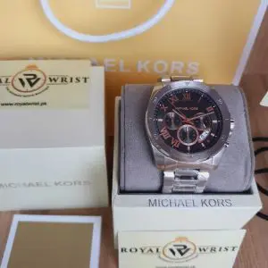 Michael Kors Men’s Chronograph Quartz Stainless Steel Grey Dial 44mm Watch MK8609