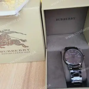 Burberry Men’s Swiss Made Stainless Steel Grey Dial 38mm Watch BU9007