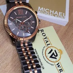 Michael Kors Men’s Chronograph Quartz Stainless Steel Grey Dial 45mm Watch MK8561