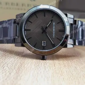 Burberry Men’s Swiss Made Stainless Steel Grey Dial 38mm Watch BU9007