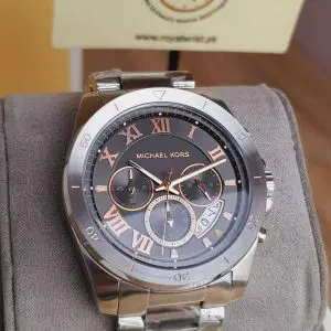 Michael Kors Men’s Chronograph Quartz Stainless Steel Grey Dial 44mm Watch MK8609