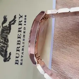 Burberry Men’s Swiss Made Stainless Steel Rose Gold Dial 38mm Watch BU9039