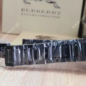 BURBERRY Men’s Swiss made Stainless Steel Blue Dial 42mm Watch BU9365