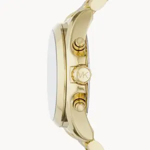 Michael Kors Women's Chronograph Quartz Stainless Steel Black Dial 43MM Watch MK5739