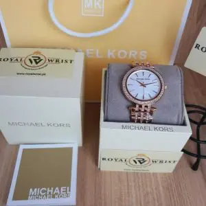 Michael Kors Women’s Quartz Stainless Steel Mother of Pearl Dial 39mm Watch MK3220