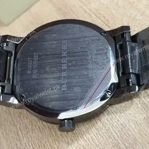 Burberry Men’s Swiss Made Stainless Steel Grey Dial 38mm Watch BU9007