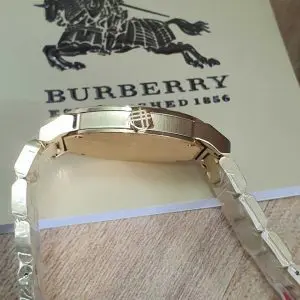 Burberry Men’s Swiss Made Stainless Steel Gold Dial 38mm Watch BU9038