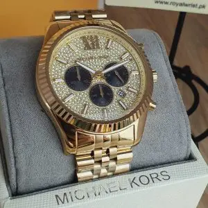 Michael Kors Men’s Chronograph Quartz Stainless Steel Blue Dial 44mm Watch MK8494