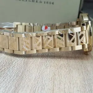 Burberry Men’s Swiss Made Stainless Steel Gold Dial 38mm Watch BU9038