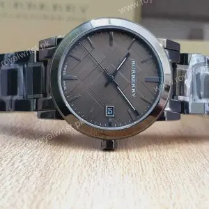 Burberry Men’s Swiss Made Stainless Steel Grey Dial 38mm Watch BU9007