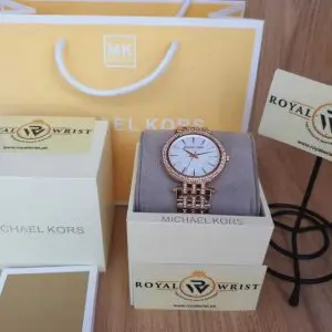 Michael Kors Women’s Quartz Stainless Steel Mother of Pearl Dial 39mm Watch MK3220