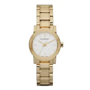 Burberry Women’s Swiss Made Stainless Steel White Dial 26mm Watch BU9203