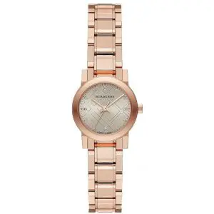 Burberry Women’s Swiss Made Stainless Steel Rose Gold Dial 26mm Watch BU9215