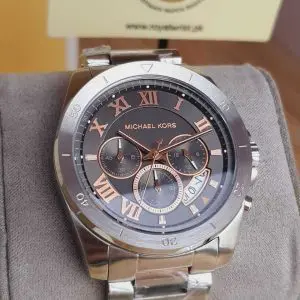 Michael Kors Men’s Chronograph Quartz Stainless Steel Grey Dial 44mm Watch MK8609