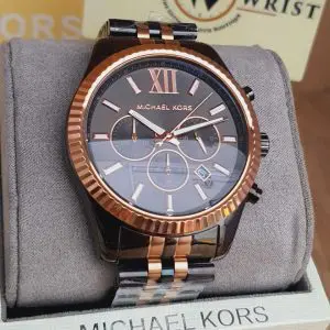 Michael Kors Men’s Chronograph Quartz Stainless Steel Grey Dial 45mm Watch MK8561