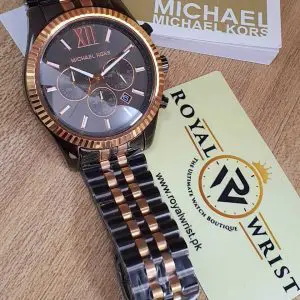 Michael Kors Men’s Chronograph Quartz Stainless Steel Grey Dial 45mm Watch MK8561