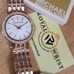 Michael Kors Women’s Quartz Stainless Steel Mother of Pearl Dial 39mm Watch MK3220