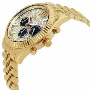 Michael Kors Men’s Chronograph Quartz Stainless Steel Blue Dial 44mm Watch MK8494