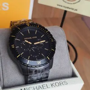 Michael Kors Men’s Chronograph Quartz Stainless Steel Black Dial 44mm Watch MK7157