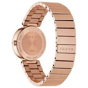 Gucci Women’s Quartz Stainless Steel Swiss Made Mother of pearl Dial 29mm Watch YA133515