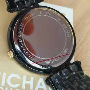 Michael Kors Women’s Quartz Stainless Steel Black Dial 37mm Watch MK3322