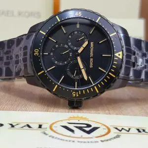 Michael Kors Men’s Chronograph Quartz Stainless Steel Black Dial 44mm Watch MK7157