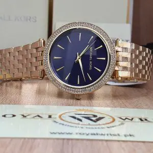 Michael Kors Women’s Quartz Stainless Steel Blue Dial 39mm Watch MK3406