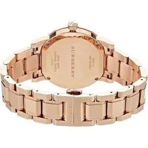 Burberry Women’s Swiss Made Stainless Steel Gold Dial 34mm Watch BU9135