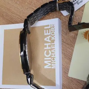 Michael Kors Women’s Quartz Stainless Steel Black Dial 37mm Watch MK3322