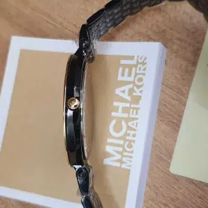 Michael Kors Women’s Quartz Stainless Steel Black Dial 37mm Watch MK3322