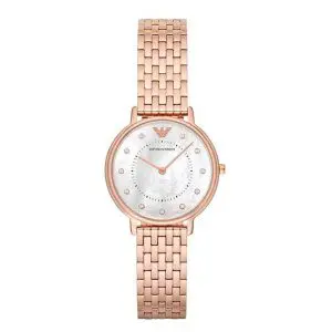 Emporio Armani Women’s Analog Stainless Steel Mother of Pearl Dial 32mm Watch AR11006