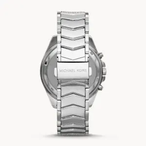 Michael Kors Women’s Chronograph Quartz Stainless Steel Silver Dial 44mm Watch MK6728