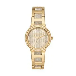 Michael Kors Women’s Quartz Stainless Steel Gold Dial 33mm Watch MK3985