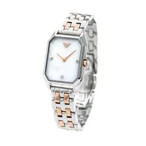 Emporio Armani Women’s Analog Stainless Steel White Dial 36mm Watch AR11146